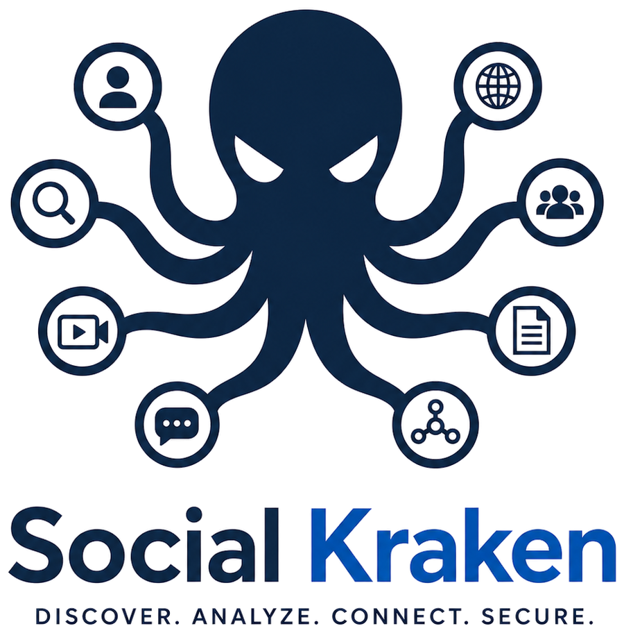 SocialKraken — Discover. Analyze. Connect. Secure.